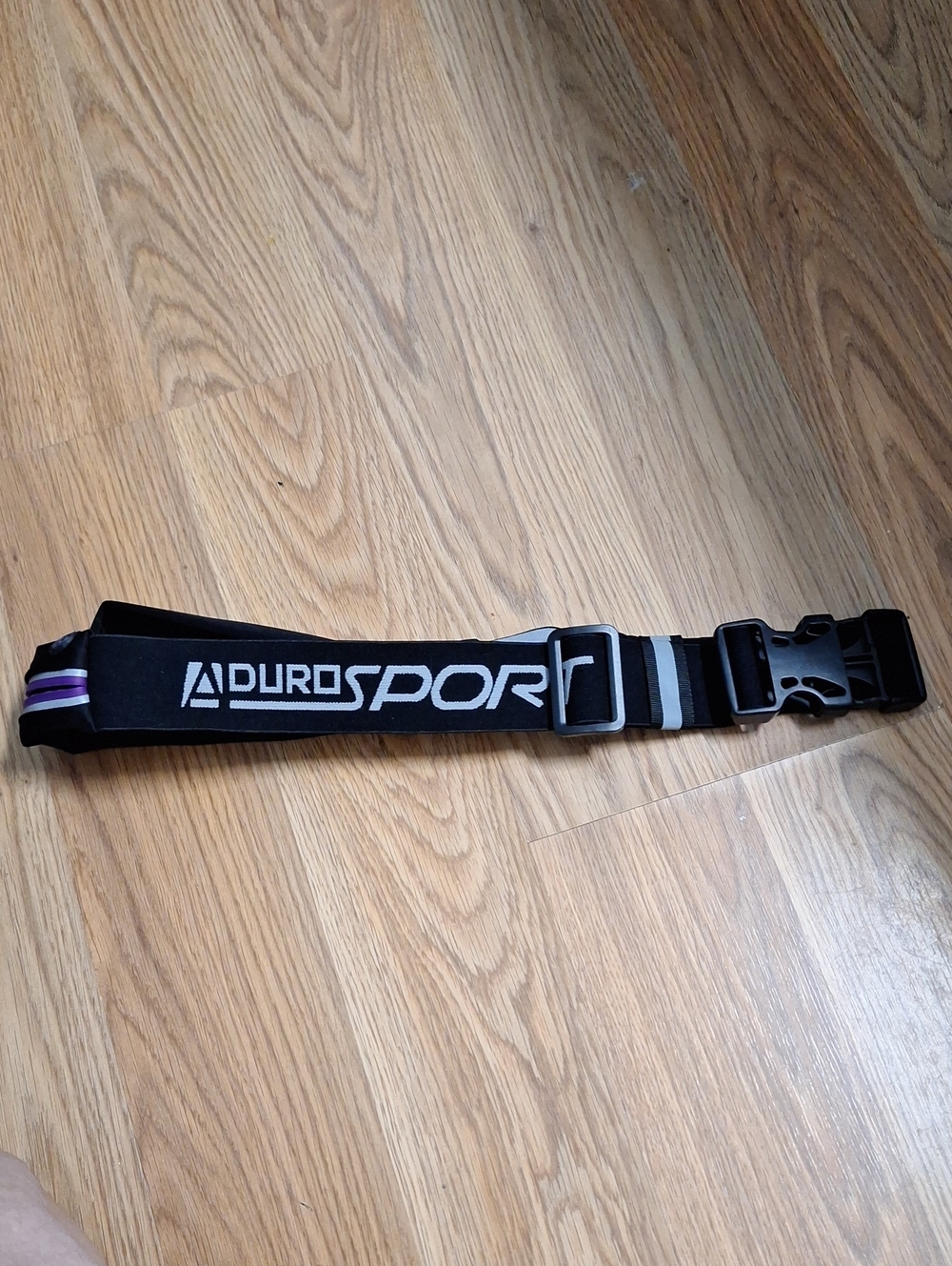 Aduro Sport Black Belt with Purple Trim - Running Waist Pack